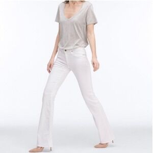 AG Jeans Angel Bootcut 28 x 34 Long White Low Rise Stretch Classic